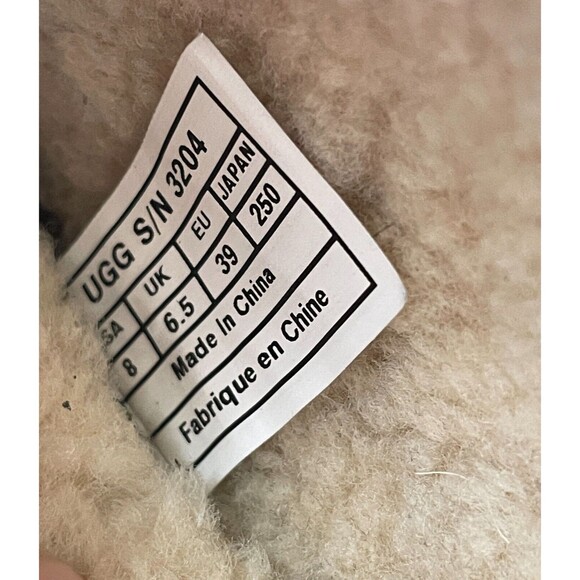 UGG Lynnea Wood Clog High Heel Boot Womens 8 Brown Upper Leather - Picture 8 of 13